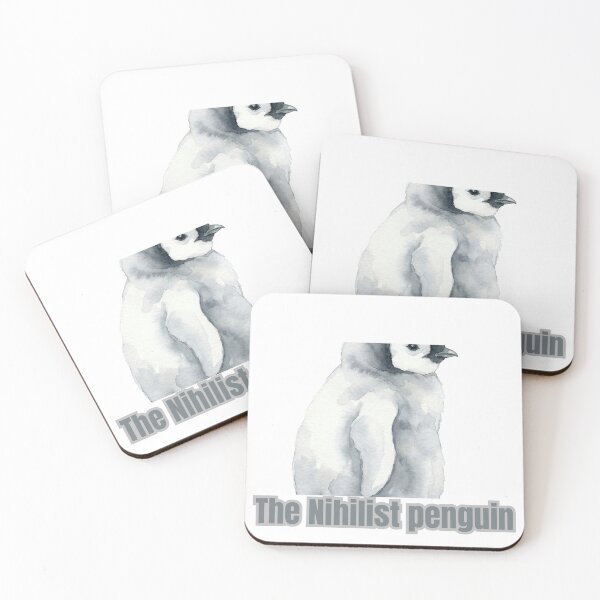 Item preview, Nihilist Penguin Sticker - Werner Herzog, Existentia Meme designed and sold by Artistshert.