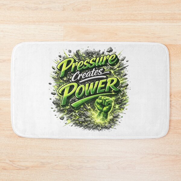 Item preview, Pressure Creates Power Motivational Typography Design designed and sold by Combat Skies.