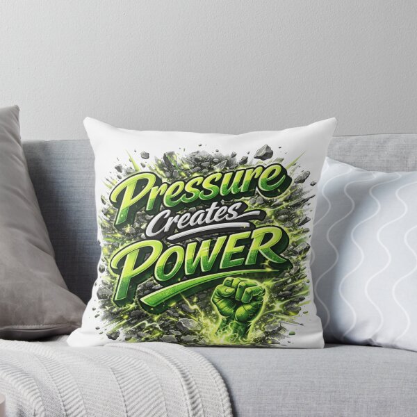 Item preview, Pressure Creates Power Motivational Typography Design designed and sold by Combat Skies.
