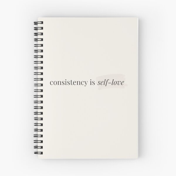 Item preview, consistency is self love - Positive Healing Quote designed and sold by GentleBecoming.