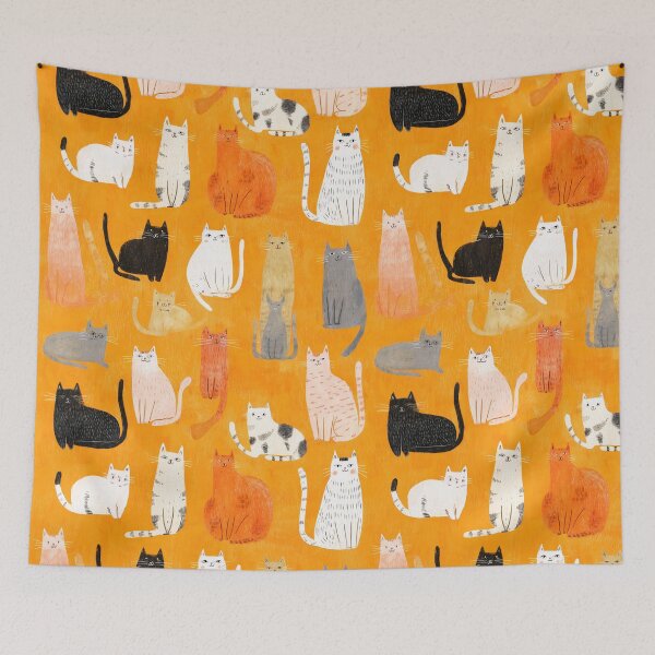 Item preview, Playful cats designed and sold by Cicysartdesign.