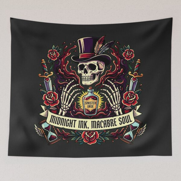 Item preview, The Sinister Urge Hourglass - American Traditional Tattoo Art designed and sold by Thaivi Design.