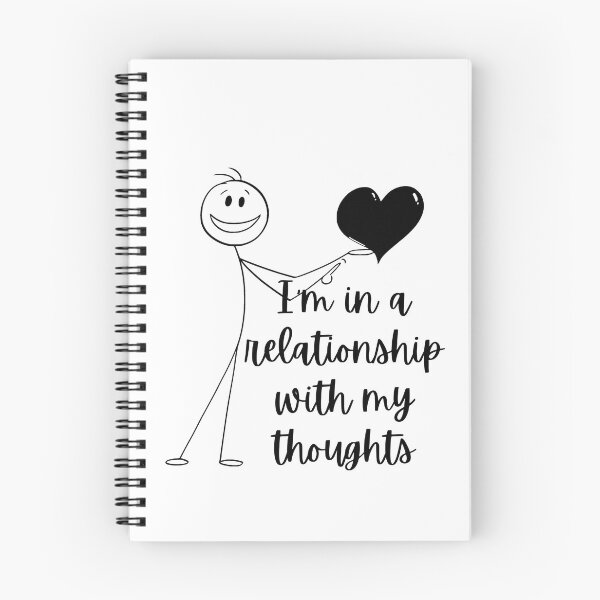 Item preview, In A Relationship With My Thoughts - Funny Overthinker Quote designed and sold by Personal Echo.