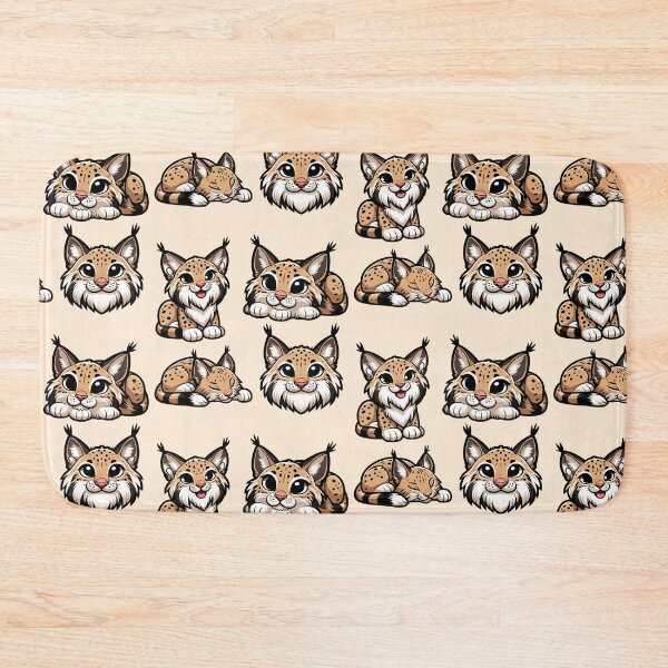 Item preview, Cute Lynx Life Sticker Pack - 4 Funny Felines designed and sold by GREENZ0NE.