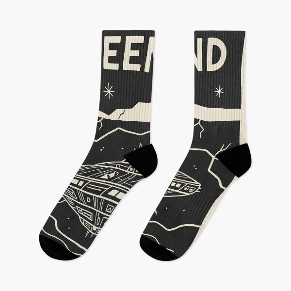 Item preview, Greenland Buried Alien Spaceship Retro Line Art designed and sold by zzz888.