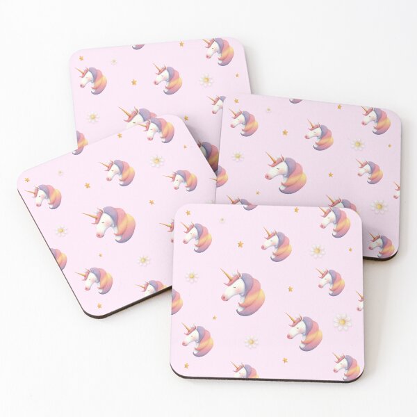 Item preview, Pastel Unicorn Ditsy Pattern designed and sold by M&A Design House.