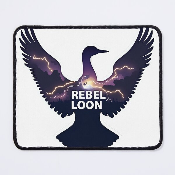 Item preview, Storm Rebel Loon - Lightning Double Exposure Minnesota designed and sold by The Grumpy Pet Club.