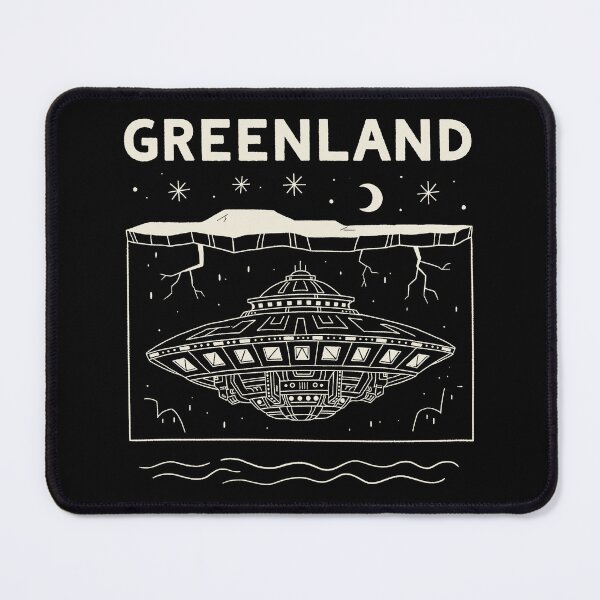 Item preview, Greenland Hidden Alien Spacecraft Underground Retro designed and sold by zzz888.
