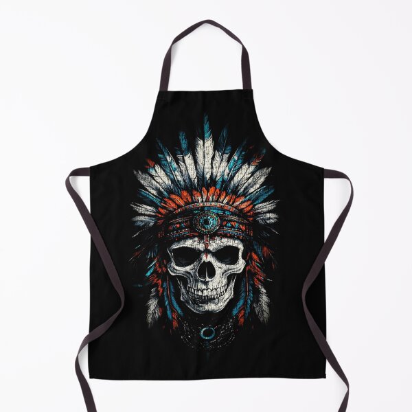 Item preview, Skull War Bonnet – Native American Chief Tattoo T-Shirt designed and sold by PSYNOVA.