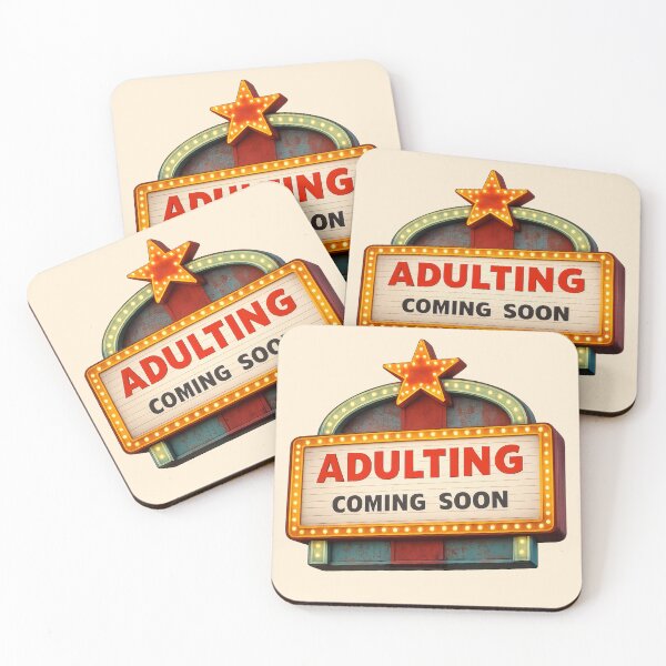 Item preview, Adulting Coming Soon designed and sold by BassHeadMomma.