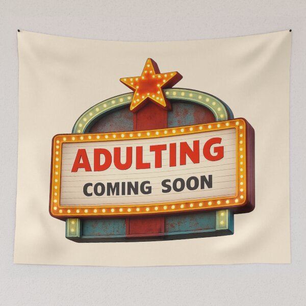 Item preview, Adulting Coming Soon designed and sold by BassHeadMomma.