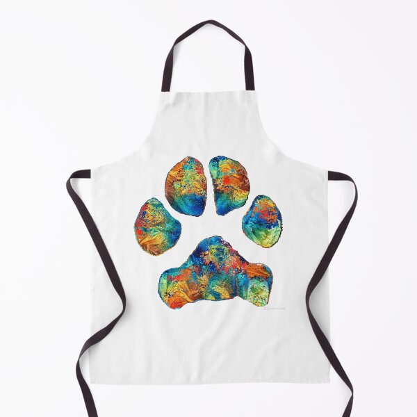 Item preview, Colorful Dog Paw Print by Sharon Cummings designed and sold by Sharon Cummings Art.