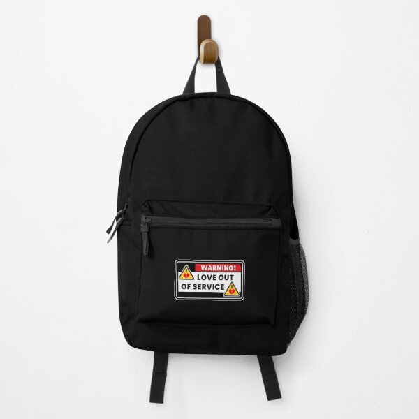 Item preview, Warning: Love Out of Service – Anti Valentine Funny Typography Design designed and sold by Kewessthetic.