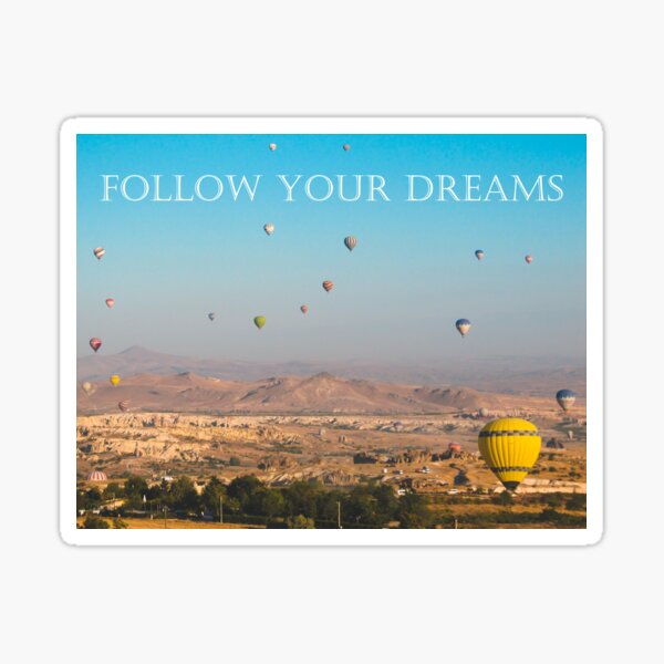 Follow your dreams Sticker