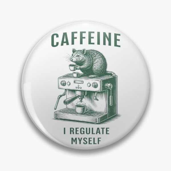 Item preview, Rat and Caffine designed and sold by WanderWildlyCo.
