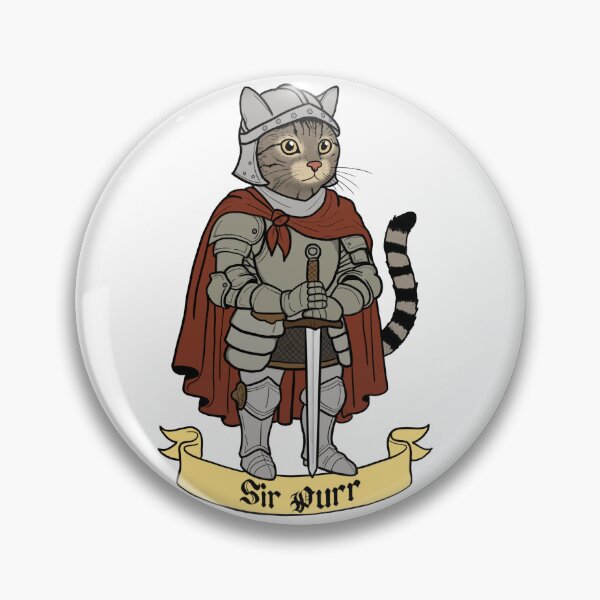 Item preview, Knight Cat - Sir Purr designed and sold by MarzDesigning.