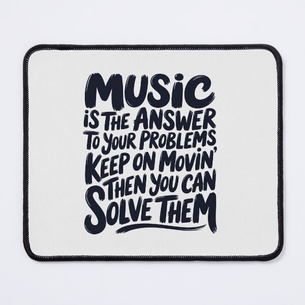 Item preview, Music Is the Answer Typography Poster – Hand-Painted Quote Art for DJs & Electronic Music Lovers designed and sold by paulo silveira.