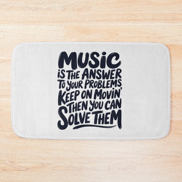 Item preview, Music Is the Answer Typography Poster – Hand-Painted Quote Art for DJs & Electronic Music Lovers designed and sold by paulo silveira.