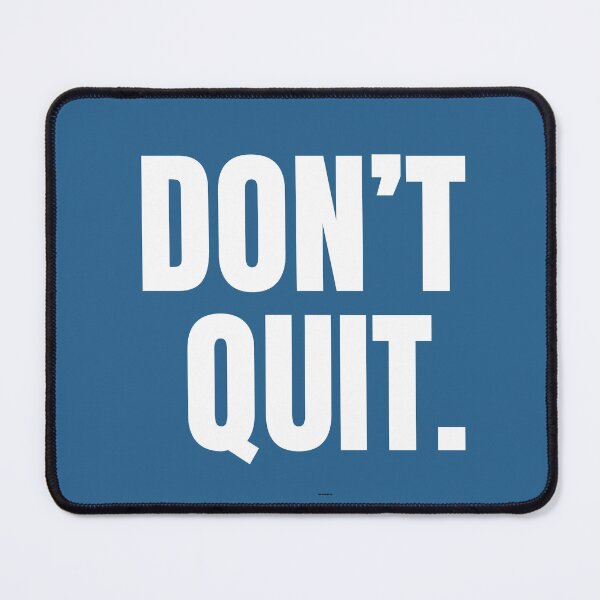 Item preview, Don’t Quit – White Bold Motivational Quote Gym & Mindset Design designed and sold by NilofaDesigns.