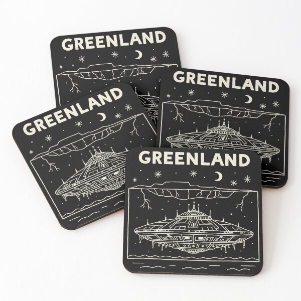 Item preview, Greenland Underground Secret Alien Base Retro Sci-Fi designed and sold by zzz888.