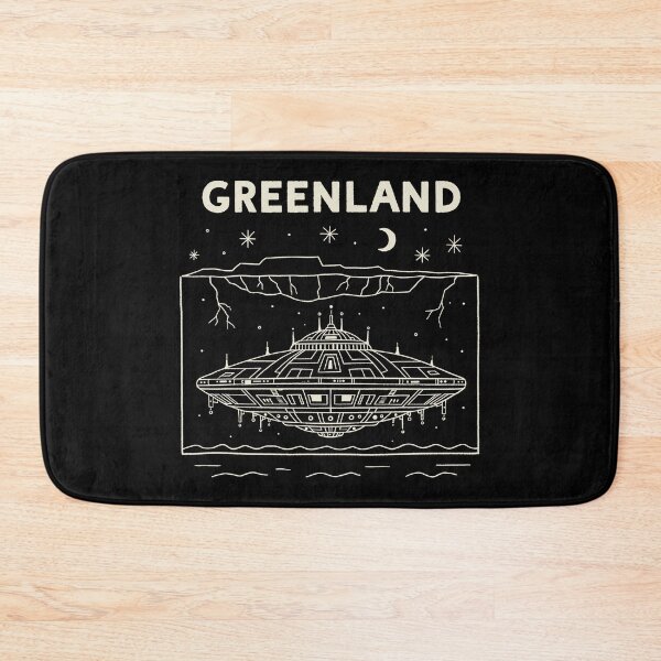 Item preview, Greenland Underground Secret Alien Base Retro Sci-Fi designed and sold by zzz888.