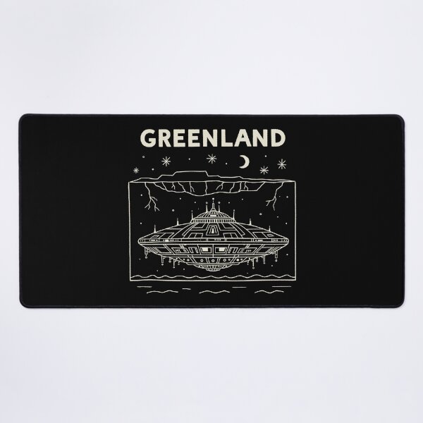 Item preview, Greenland Underground Secret Alien Base Retro Sci-Fi designed and sold by zzz888.