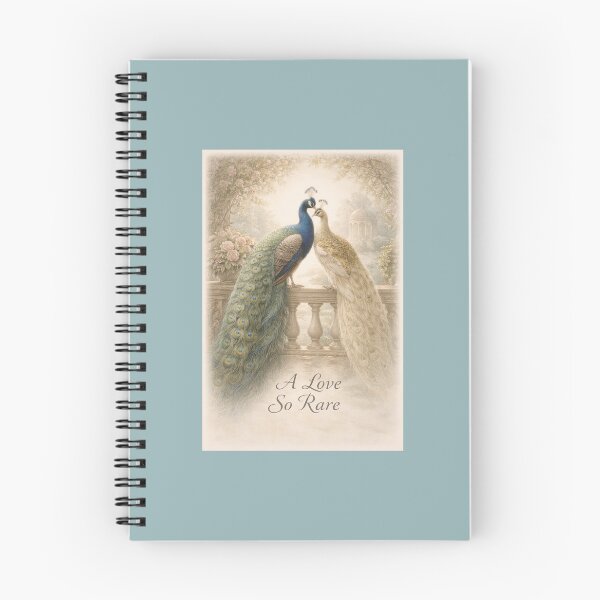 Item preview, A Love So Rare — Elegant Peacock Valentine designed and sold by Novel Works Studio.