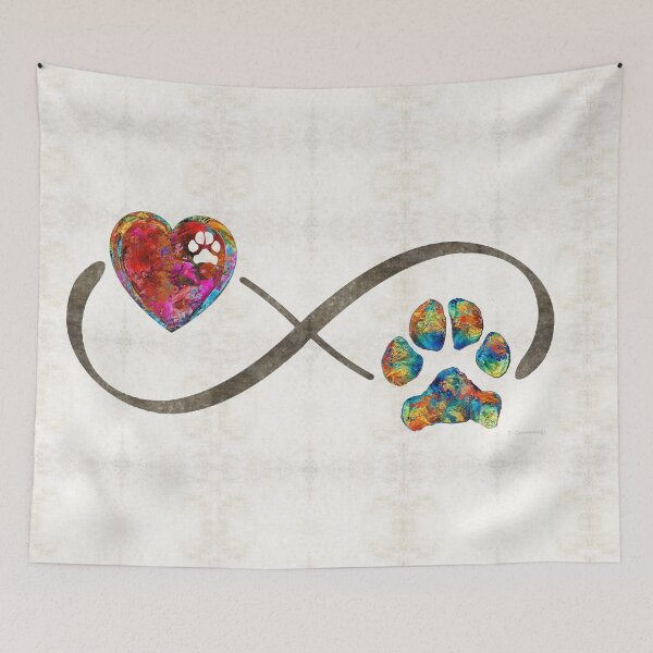 Item preview, Infinity Dog Love Art - Always And Forever - Sharon Cummings designed and sold by Sharon Cummings Art.