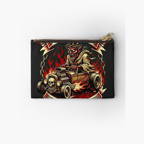 Item preview, Demon Speeding Sacred Heart Macabre Tattoo Art designed and sold by Thaivi Design.