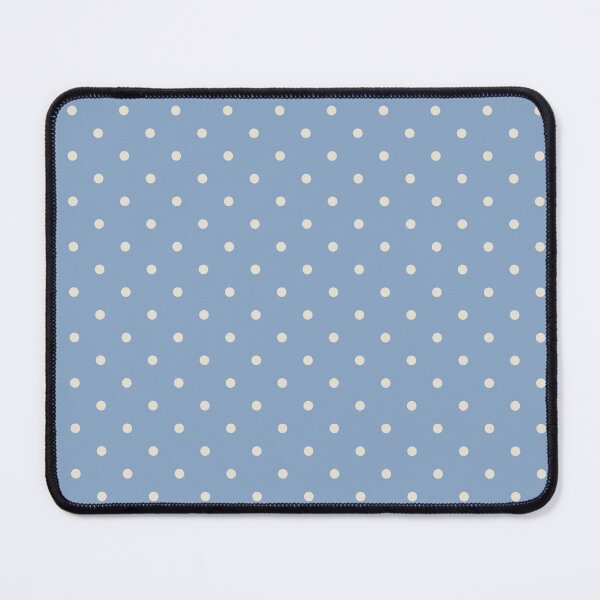 Item preview, Blue and cream polka dot pattern designed and sold by RishabhArts1.