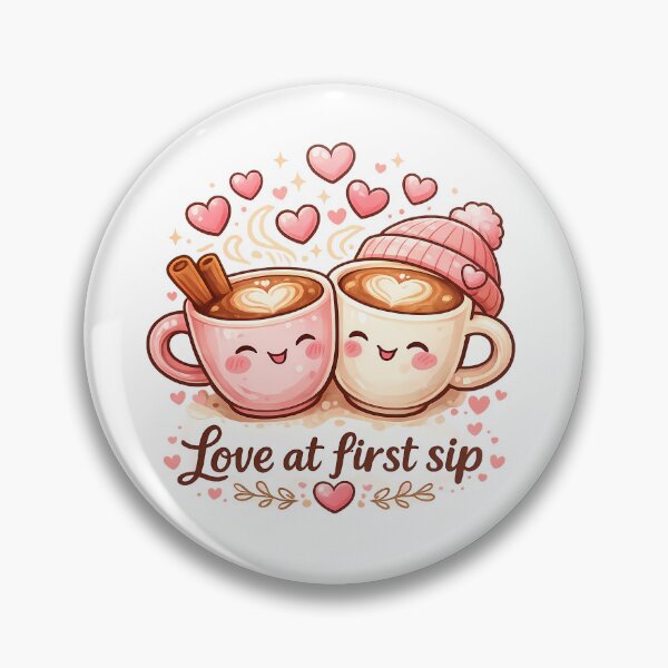 Item preview, Love at First Sip Cute Coffee Illustration designed and sold by VibePrint2.