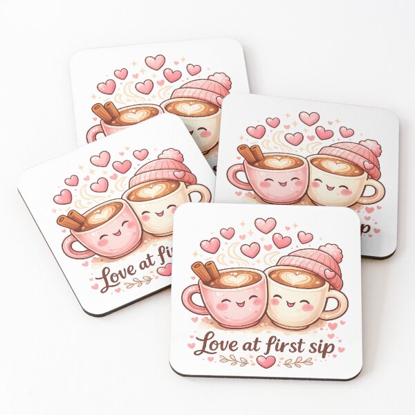 Item preview, Love at First Sip Cute Coffee Illustration designed and sold by VibePrint2.