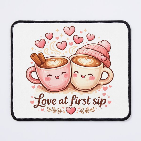 Item preview, Love at First Sip Cute Coffee Illustration designed and sold by VibePrint2.