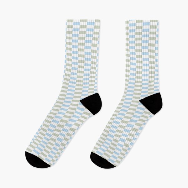 Item preview, Simple Geometric Grid Of Alternating Horizontal Bricks In Blue And Green  designed and sold by EliveraDesigns.