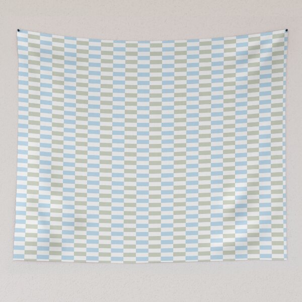 Item preview, Simple Geometric Grid Of Alternating Horizontal Bricks In Blue And Green  designed and sold by EliveraDesigns.