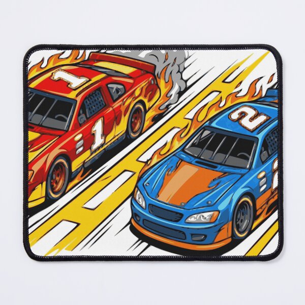 Item preview, Cool Sports Car Street Race Red Versus Blue designed and sold by AmazonArt.