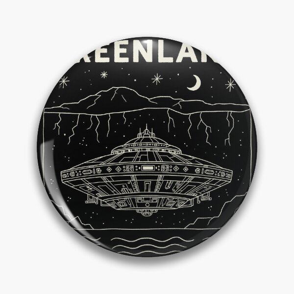 Item preview, Greenland Hidden Alien Base Under Ice USO Line Art designed and sold by zzz888.