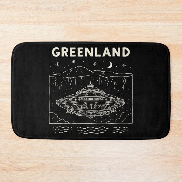 Item preview, Greenland Hidden Alien Base Under Ice USO Line Art designed and sold by zzz888.