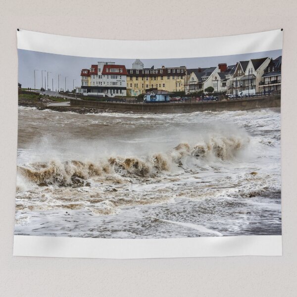 Item preview, Porthcawl Seafront, Storm Ingrid designed and sold by VnGphoto.
