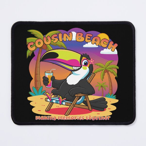 Item preview, Cousin Beach | Making Memories Together – Premium Aesthetic Beach Vacation Design designed and sold by PixelWaveBD.