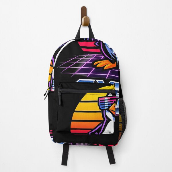 Item preview, Synthwave Penguin Retro 80s Sun Grid Vaporwave Aesthetic designed and sold by UnivStore.