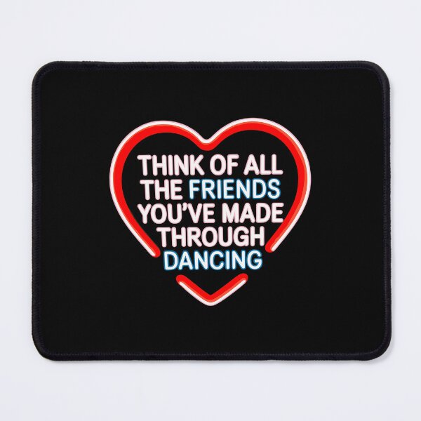Item preview, Think of All the Friends You’ve Made Through Dancing – Neon Heart DJ & Raver Wall Art designed and sold by paulo silveira.