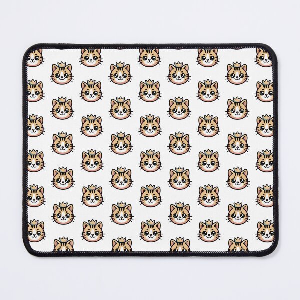 Item preview, Cute Crowned Cat Face – Kawaii Royal Kitty Illustration designed and sold by WHDProduction45.