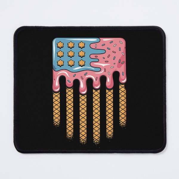 Item preview, Drip Bat Boys Dripping Ice Cream American Flag designed and sold by AquaKiev.