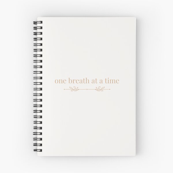 Item preview, one breath at a time - Positive Healing Quote designed and sold by GentleBecoming.