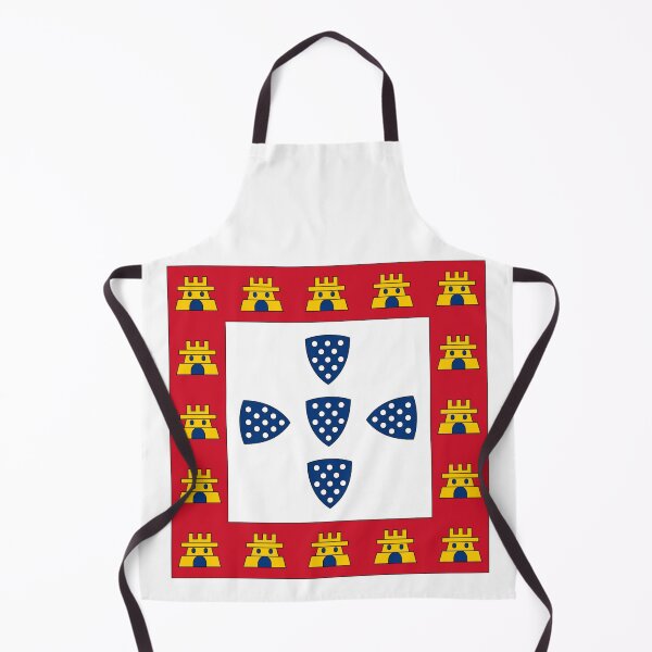 Item preview, Medieval Portuguese Royal Banner | Portugal Flag (Quinas & Castles) designed and sold by Based History.