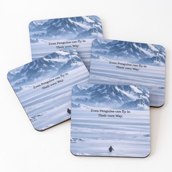 Item preview, Even Penguins Can Fly in Their Own Way – Inspirational Wall Art designed and sold by tamilvibe.