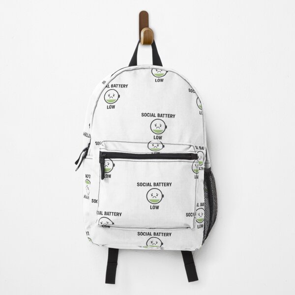 Item preview, Social Battery Low - Funny Introvert Recharge designed and sold by LowPowerPrints.