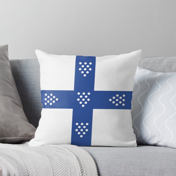 Item preview, Reconquista Era Portuguese Banner | Medieval Portugal Flag (Blue Cross Quinas) designed and sold by Based History.