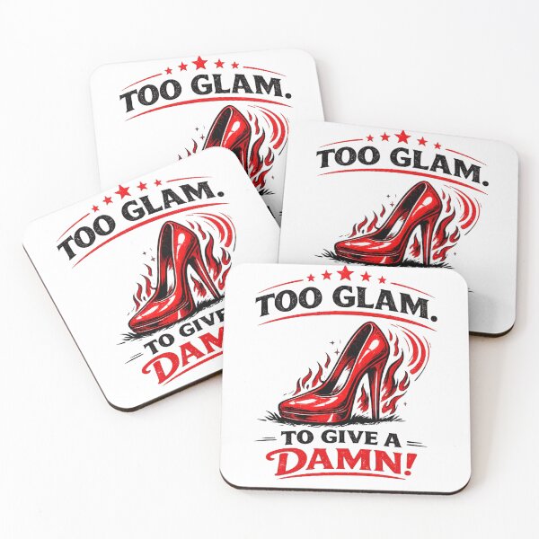 Item preview, Too Glam To Give A Damn – Red Stiletto Heel Retro Line Art (AI Generated) designed and sold by Cleora Visuals.